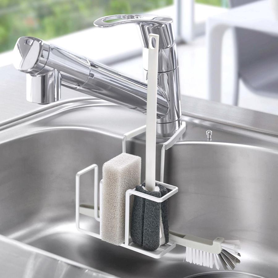 tower 特典付［ 蛇口にかけるスポンジ＆ブラシホルダー タワー ］山崎