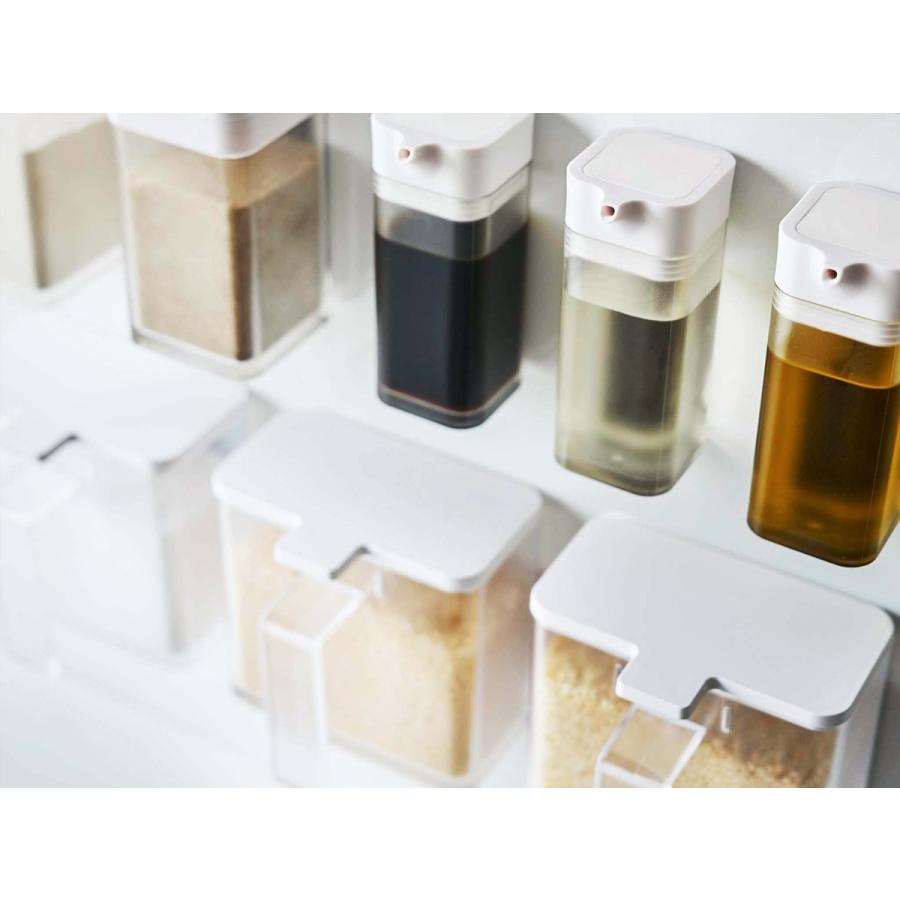 マグネット調味料ストッカー タワー 山崎実業 Towerマグネット 調味料入れ おしゃれ 調味料ストッカー 冷蔵庫 小麦粉 計量スプーン 新品未使用 塩 磁石 保存容器 砂糖