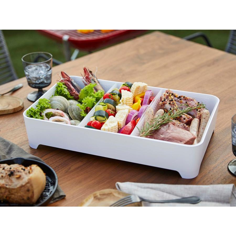 tower 特典付［ 蓋付き卓上水切りトレー 角型 タワー 山崎実業 水切り