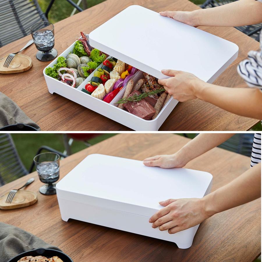 tower 特典付［ 蓋付き卓上水切りトレー 角型 タワー 山崎実業 水切り