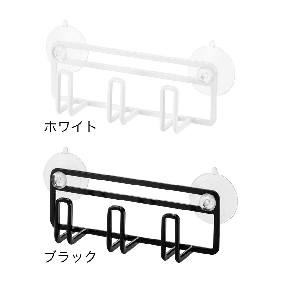 吸盤スポンジホルダー3連 タワー 山崎実業 Tower キッチン ギフ 包装 スポンジホルダー スポンジ 置き 収納 スタンド 乾燥 ラック ペットボトル 水筒 干 ブラシ