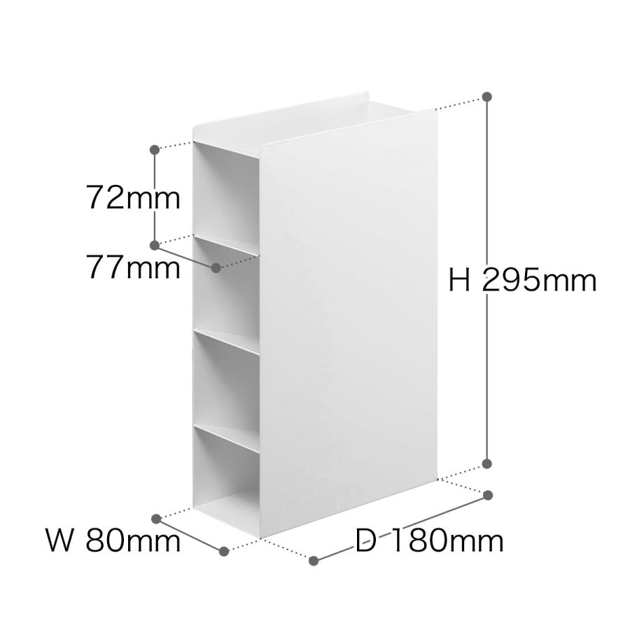 ［ ラップスタンド4段 タワー ］山崎実業 tower ラップホルダー ラップケース ラップ置き 小物入れ キッチン道具収納 キッチン収納 収納 シンク下 4995 4996｜roomy｜03