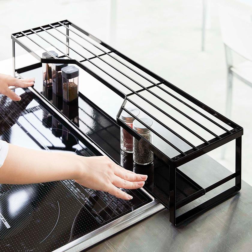 tower ［ コンロ奥ラック 排気口カバー付 60cmコンロ用 タワー ］山崎