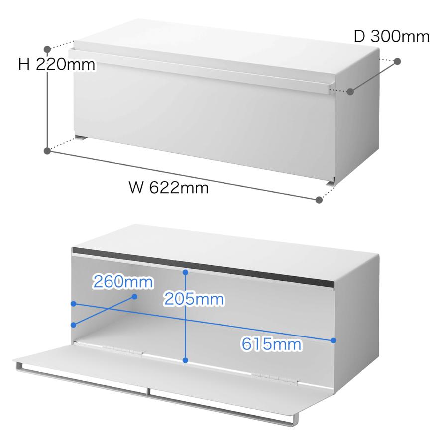 特典付［ ブレッドケース タワー ワイド ］山崎実業 tower パン 食パン トースターラック 食品 一斤 1斤 2斤 調味料 保存 yamazaki ブラック ホワイト 3022 3023｜roomy｜03