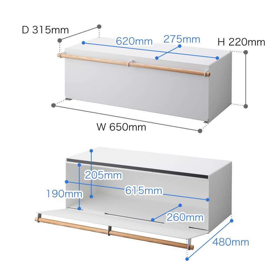［ ブレッドケース トスカ ワイド ］山崎実業 tosca ブレッドボックス パンケース パン入れ 調味料入れ 食パン 保存 ストッカー 大容量 yamazaki ホワイト 3024｜roomy｜03