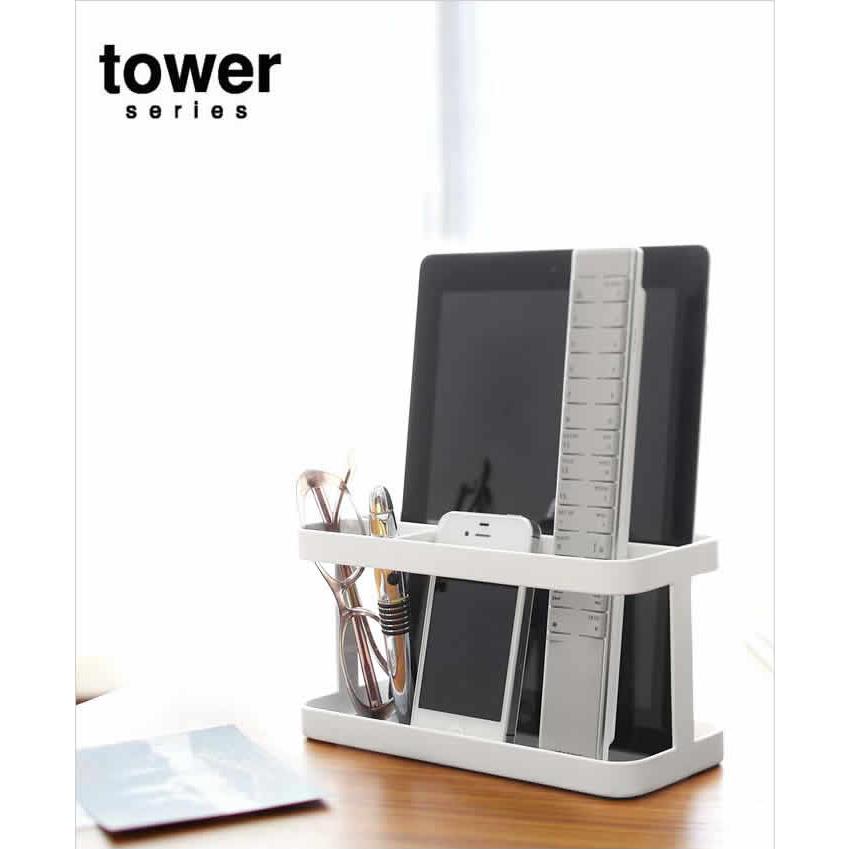 tower ［ タブレット＆リモコンラック タワー ］山崎実業 リモコン