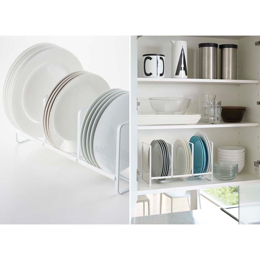 tower ［ ディッシュラック タワー ワイド L ］山崎実業 皿 ディッシュ