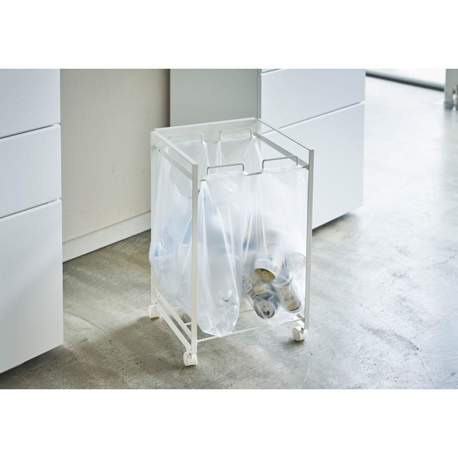 tower ［ 目隠し分別ダストワゴン 2分別 タワー ］ 山崎実業 ゴミ箱