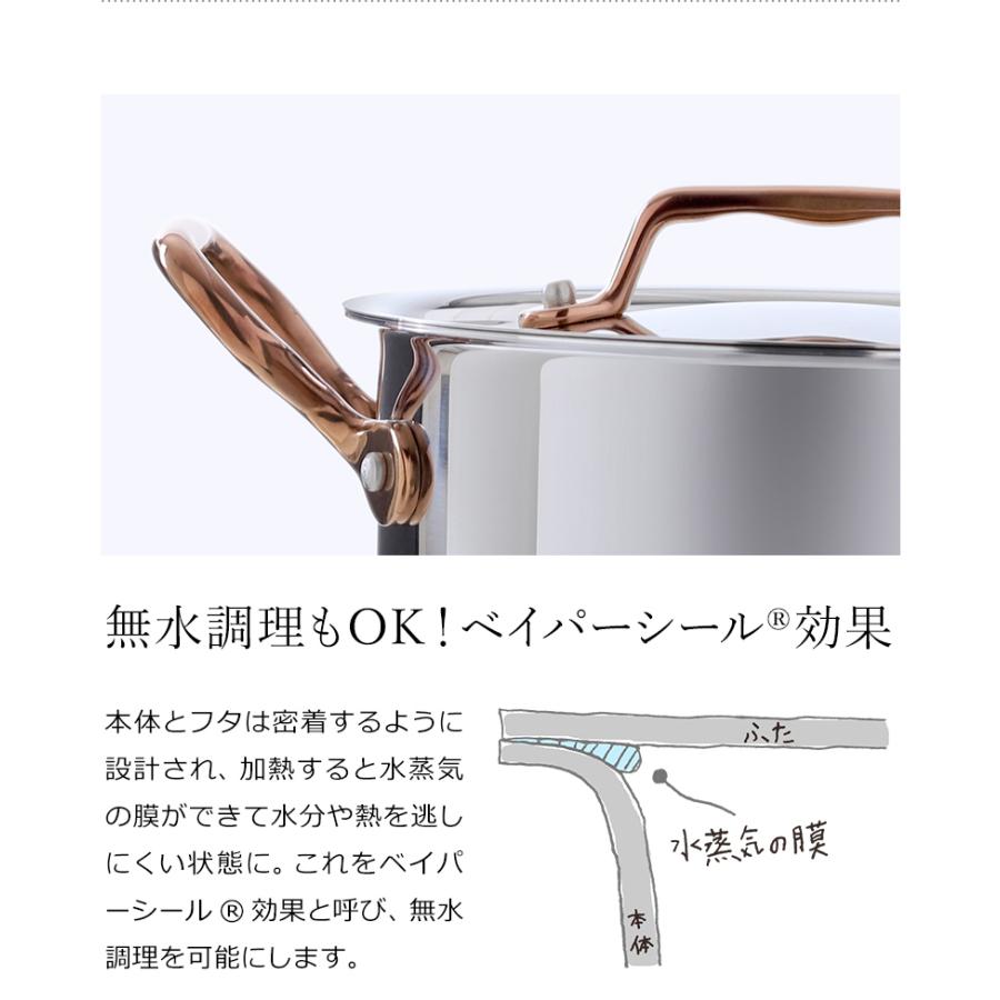 Vita Craft（ビタクラフト） ディア 両手鍋 16cm ih 対応 ローズ