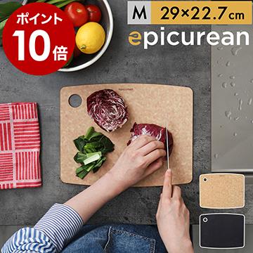 ［ epicurean カッティングボード M ］特典付 まな板 エピキュリアン 食洗機対応 カッティングマット 軽量 耐熱 引っ掛けられる 一人暮らし 丈夫 黒 小さい 薄型 の商品画像