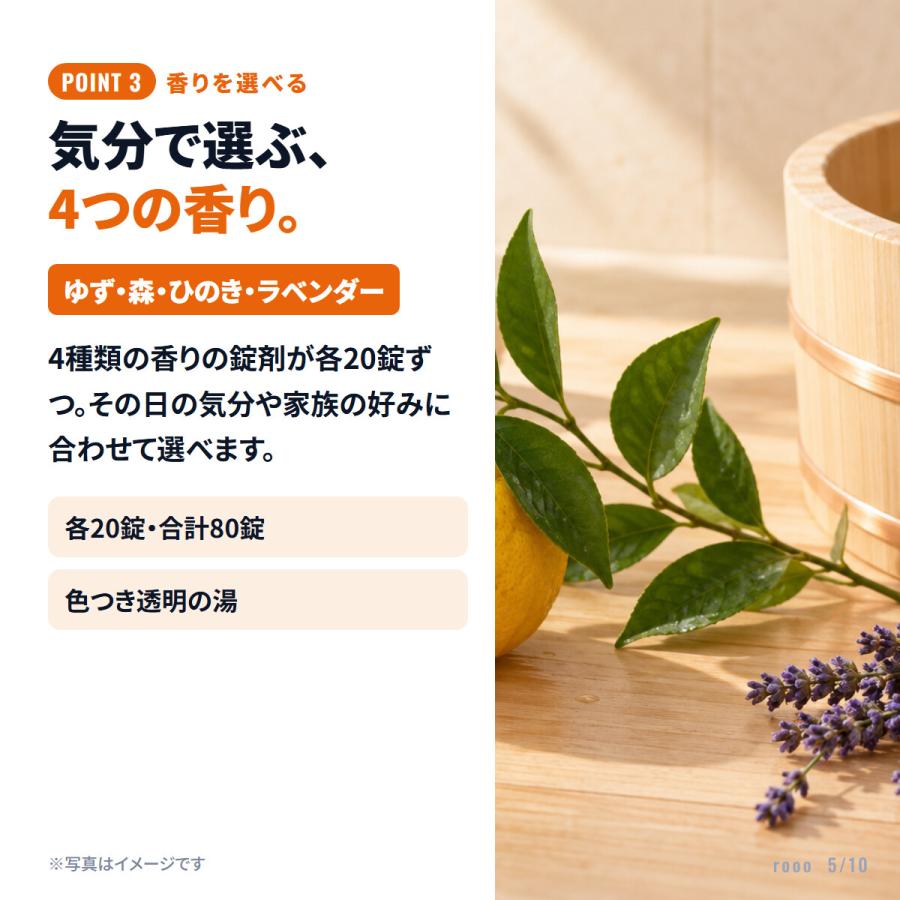 バブ 花王バブ 入浴剤 _ 薬用 炭酸 80錠 4種類×各20錠 ゆず 森 ひのき