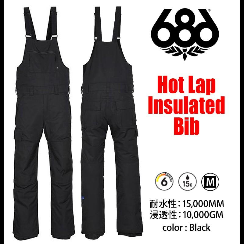 2018 スノーボード ウェア 686 パンツ ビブ Hot Lap Bib :snow-wear-686-pants-l7w206-black:BOARD HOUSE ROOOP.503