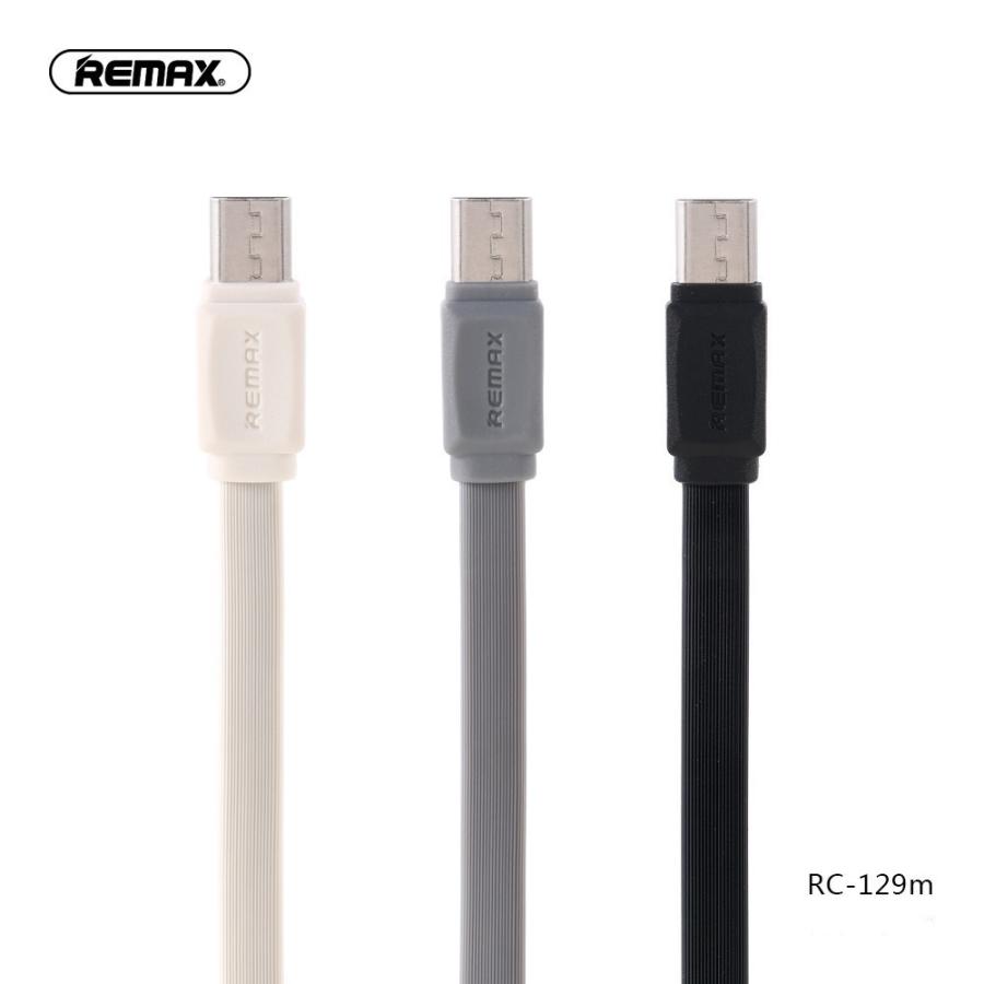 【REMAX】 Micro USB-USBケーブル 充電・データ転送用 RC-129m 2.4A マイクロUSBケーブル :rc129m ...