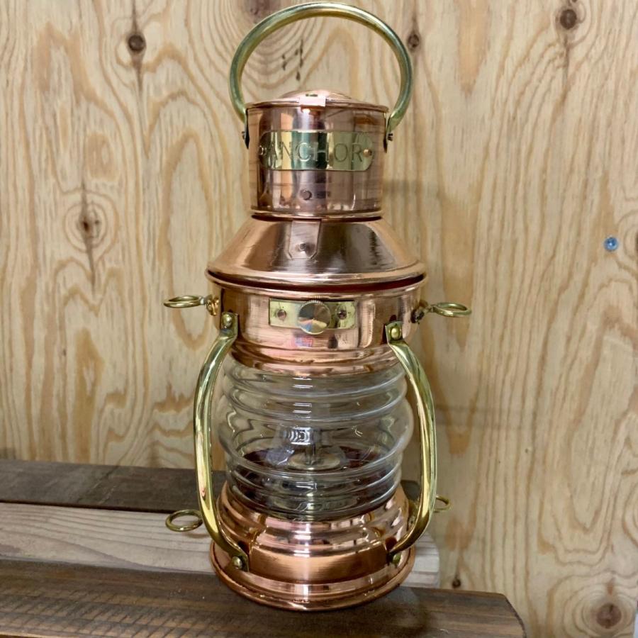 Copper Oil Ship Lantern 18.5cm(銅オイルランタン シップランプ 船灯