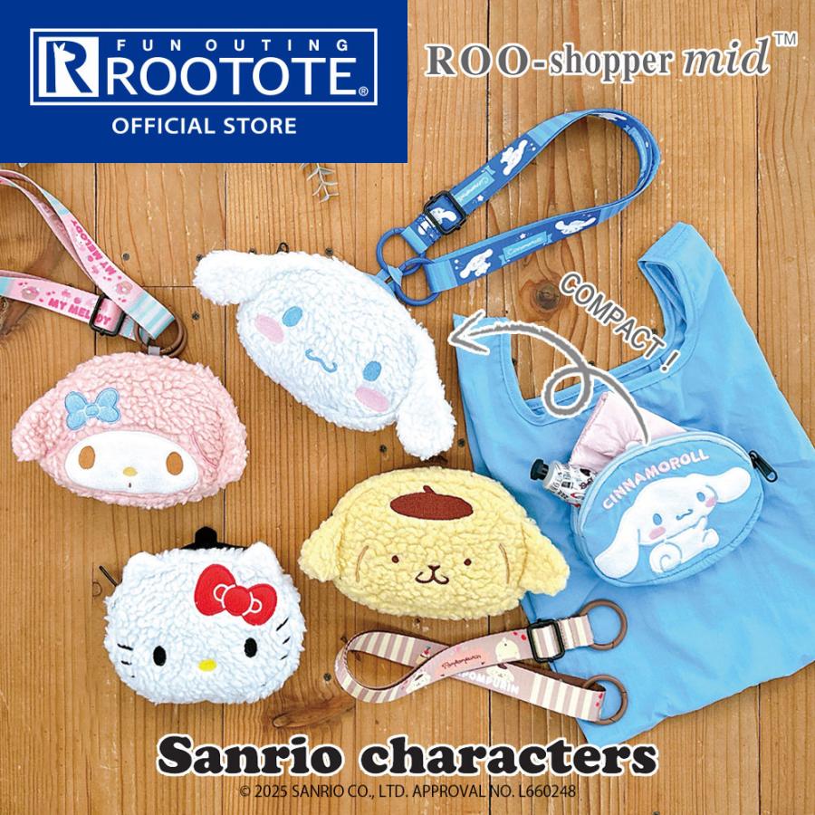 【ルートート公式】IP.ルーショッパーミッド.サンリオキャラクターズA（全4種）2025新作 品番8465 | ROOTOTE