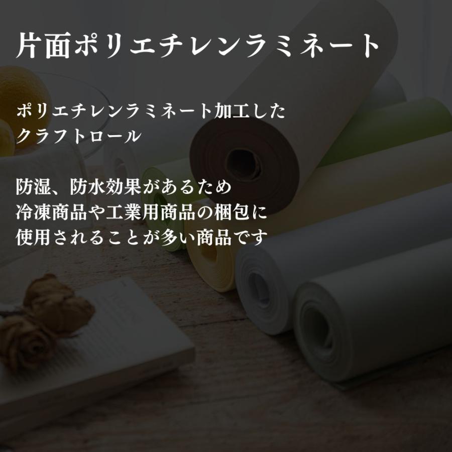 ポリラミクラフト紙 ロール 485mm×50m ポリラミ紙 ポリラミネート紙