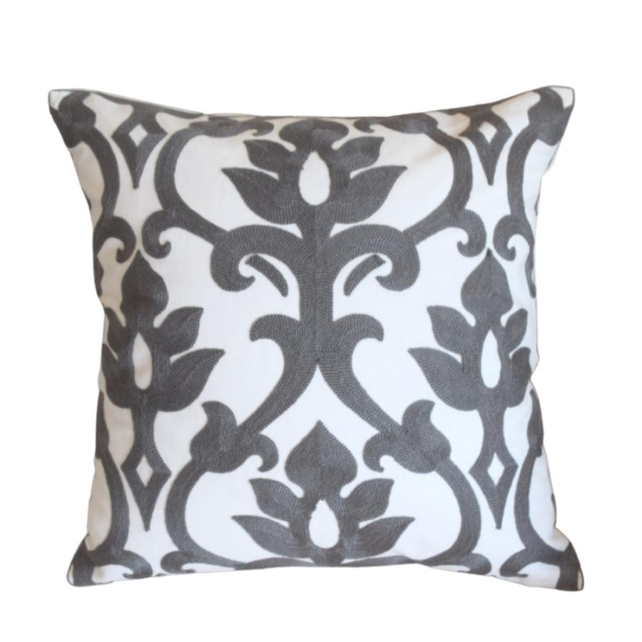 クッションカバー 北欧 45×45cm エンブロイダリー 選べる2枚セット