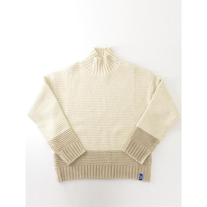 ア・コールド・ウォール A Cold Wall コットンニット/オフモックネック エクリュ×ライトブラウン acw502002 |  | 01