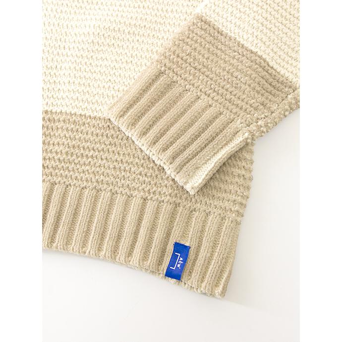 ア・コールド・ウォール A Cold Wall コットンニット/オフモックネック エクリュ×ライトブラウン acw502002 |  | 03