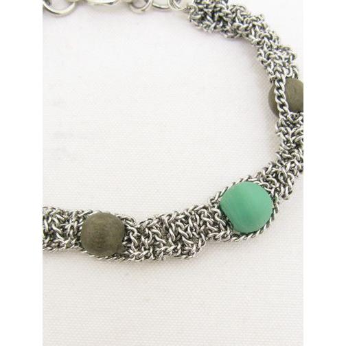 ブレスレット【ダミコ(DAMICO) 】ad260604 - エメラルド×ブラウン | ブランド登録なし | 01