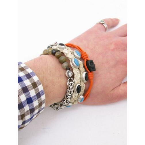 ブレスレット【ダミコ(DAMICO) 】ad260604 - エメラルド×ブラウン | ブランド登録なし | 04