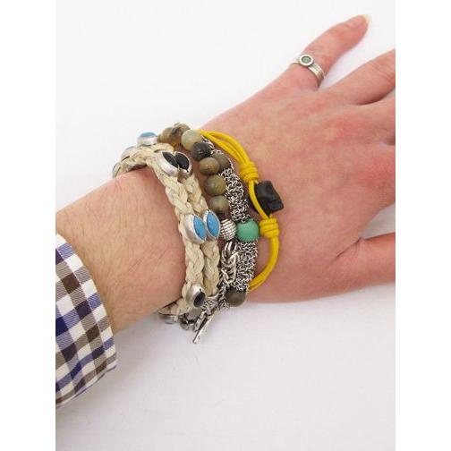 ブレスレット【ダミコ(DAMICO) 】ad260604 - エメラルド×ブラウン | ブランド登録なし | 05