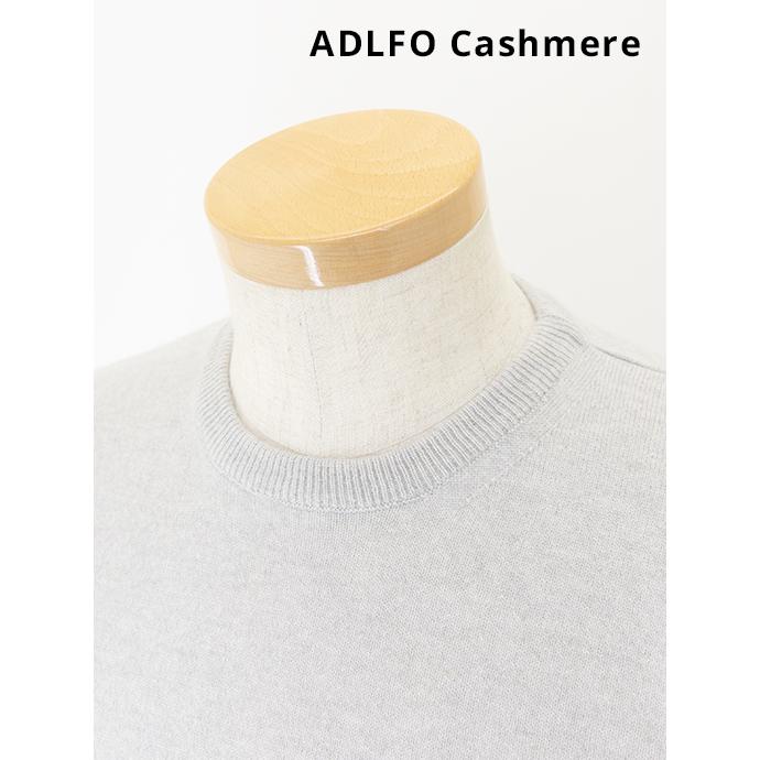 アドルフォ カシミア ADLFO Cashmere ロロピアーナカシミアクルーネックニット イタリア製 ライトグレージュ adl482001 | ブランド登録なし