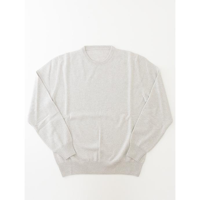 アドルフォ カシミア ADLFO Cashmere ロロピアーナカシミアクルーネックニット イタリア製 ライトグレージュ adl482001 | ブランド登録なし | 01