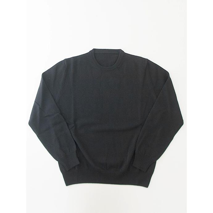 アドルフォ カシミア ADLFO Cashmere ロロピアーナカシミアクルーネックニット イタリア製 ブラック adl482003 | ブランド登録なし | 01