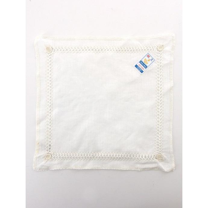 AD56/エーディーチンクワンタセイ/ポケットチーフ/リネン/ハンドメイド/ホワイト/adm340803 | ブランド登録なし | 02