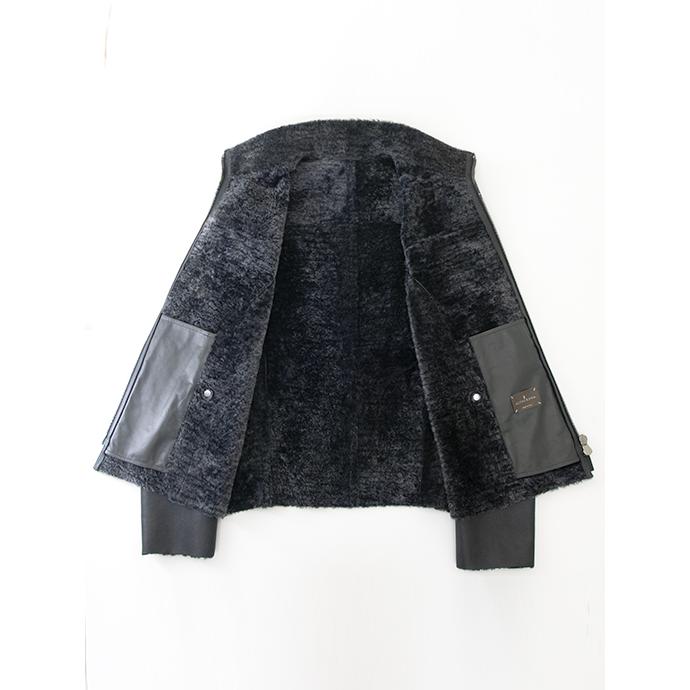 アルタクルーナ ALTACRUNA 超軽量ムートンブルゾン/ダブルジップ