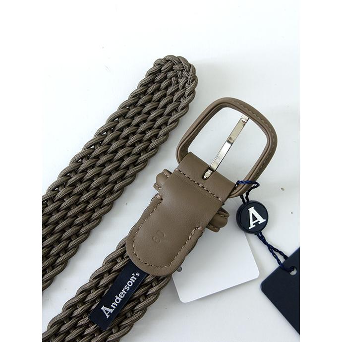 Anderson's アンダーソンズ 手編みストレッチメッシュベルト