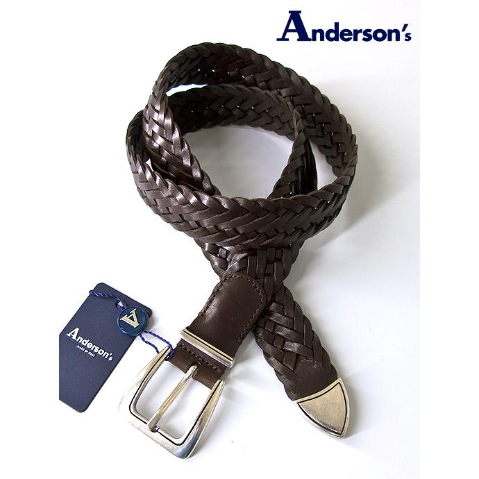 Anderson's アンダーソンズ メッシュレザーベルト/プンターレ