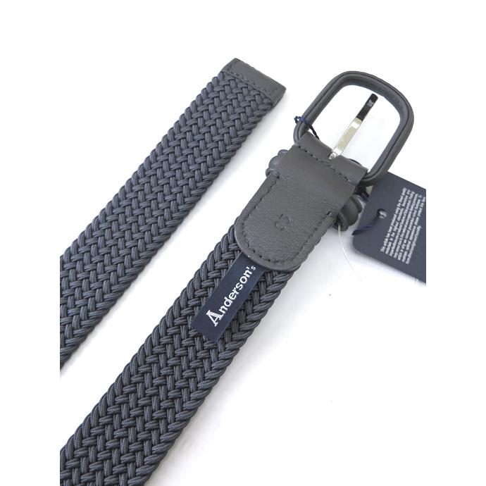 アンダーソンズ Andersons ストレッチメッシュベルト イタリア製 グレー and502401 |  | 03