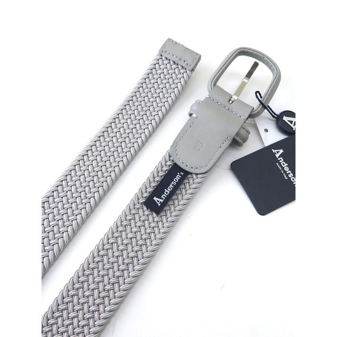 アンダーソンズ Andersons ストレッチメッシュベルト イタリア製 シルバー and502402 |  | 03