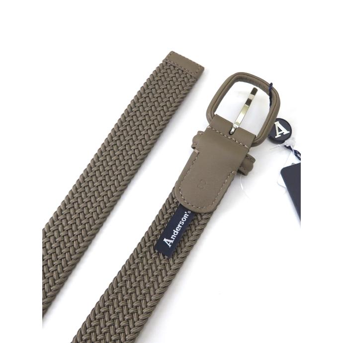 アンダーソンズ Andersons ストレッチメッシュベルト イタリア製 ベージュ and502403 |  | 03