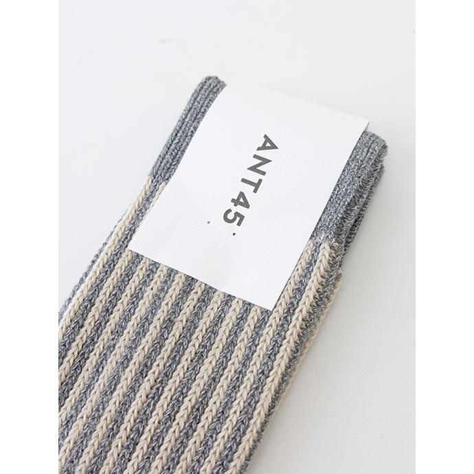 アント クワランタチンクエ ANT45 カジュアルソックス/CAPRI イタリア製 グレー×オフベージュ ant481601 | ブランド登録なし | 01