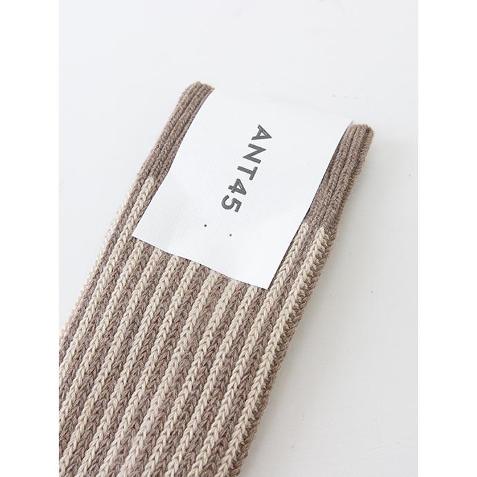 アント クワランタチンクエ ANT45 カジュアルソックス/CAPRI イタリア製 ライトブラウン×オフベージュ ant481602 | ブランド登録なし | 01