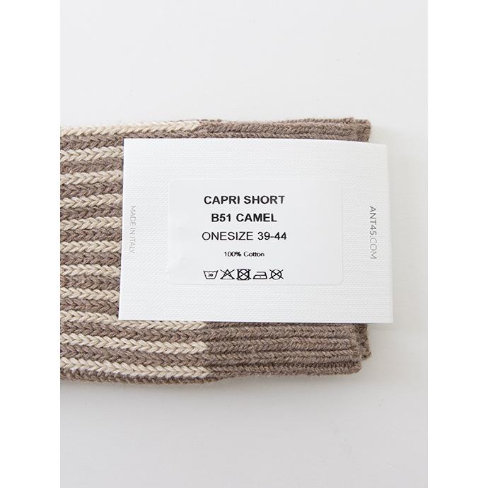 アント クワランタチンクエ ANT45 カジュアルソックス/CAPRI イタリア製 ライトブラウン×オフベージュ ant481602 | ブランド登録なし | 02