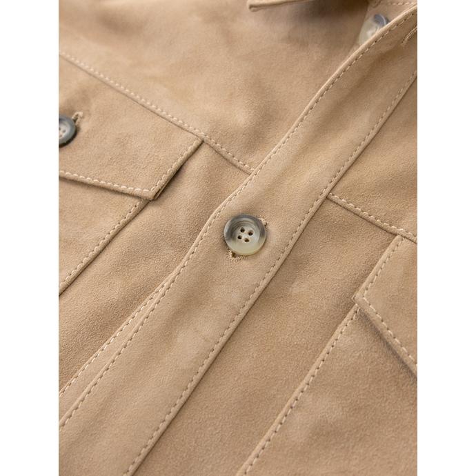 30％OFF】アルマ ARMA レザーシャツアウター/ゴートスキンスエード/DEX