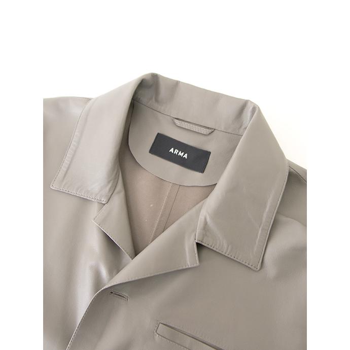 アルマ ARMA 超軽量半袖レザーシャツ/CAVE/フェザーラムスキン トープ arm500601 | ブランド登録なし | 05