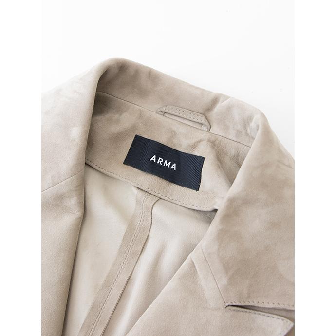 【40％OFF】アルマ ARMA ダブルジャケット/スエード/BRANSON グレージュ arm501402 |  | 08
