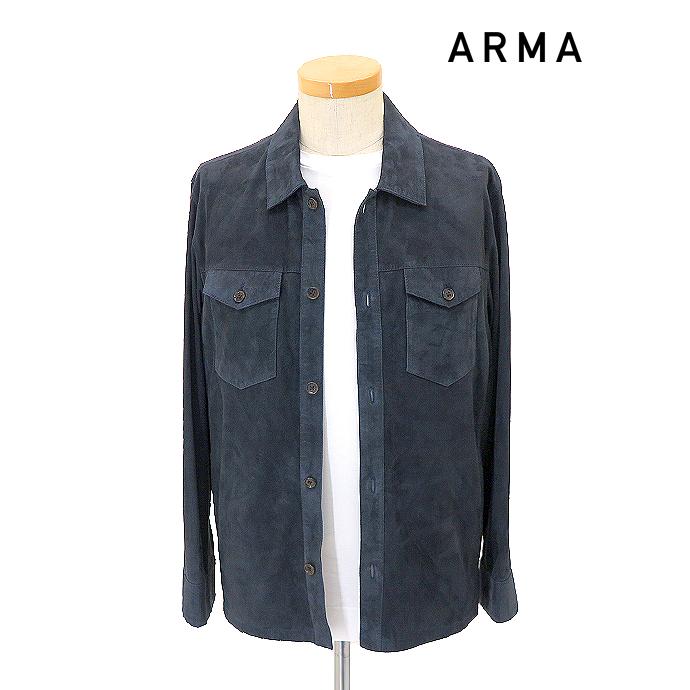 アルマ ARMA ゴートスエードブルゾン ネイビー arm520802 | 