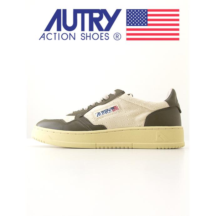 40％OFF】AUTRY/オートリー/コンビスニーカー/レザー×キャンバス 