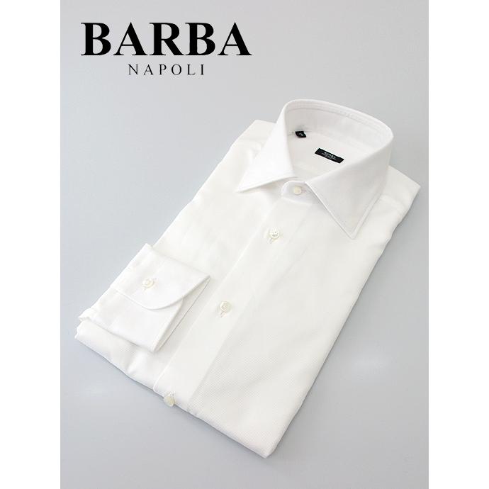 BARBA/バルバ/ドレスシャツ/セミワイドカラー/ホワイト/bar401801  