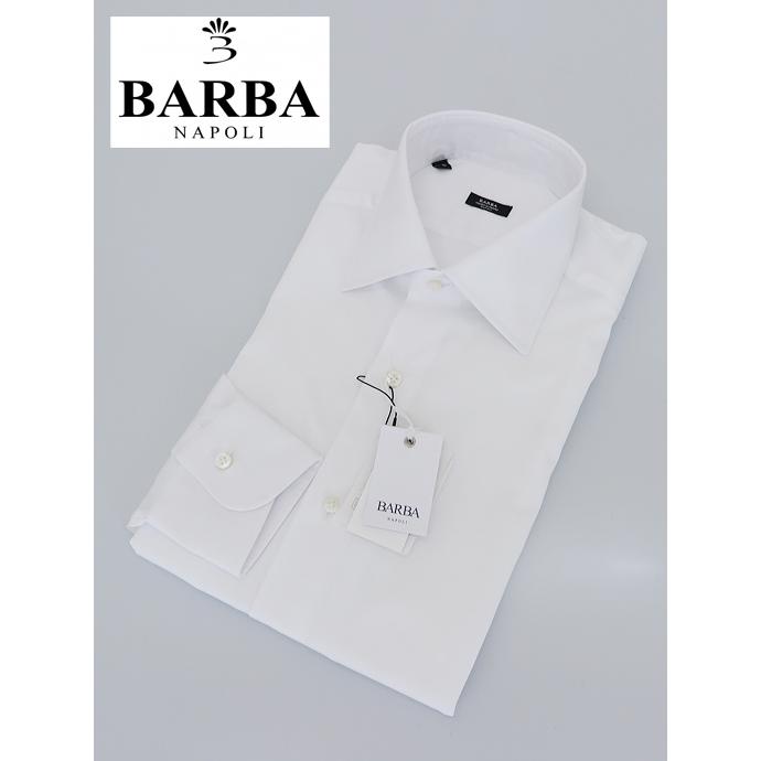 BARBA/バルバ/ドレスシャツ/セミワイドカラー/ホワイト/bar441201 | BARBA