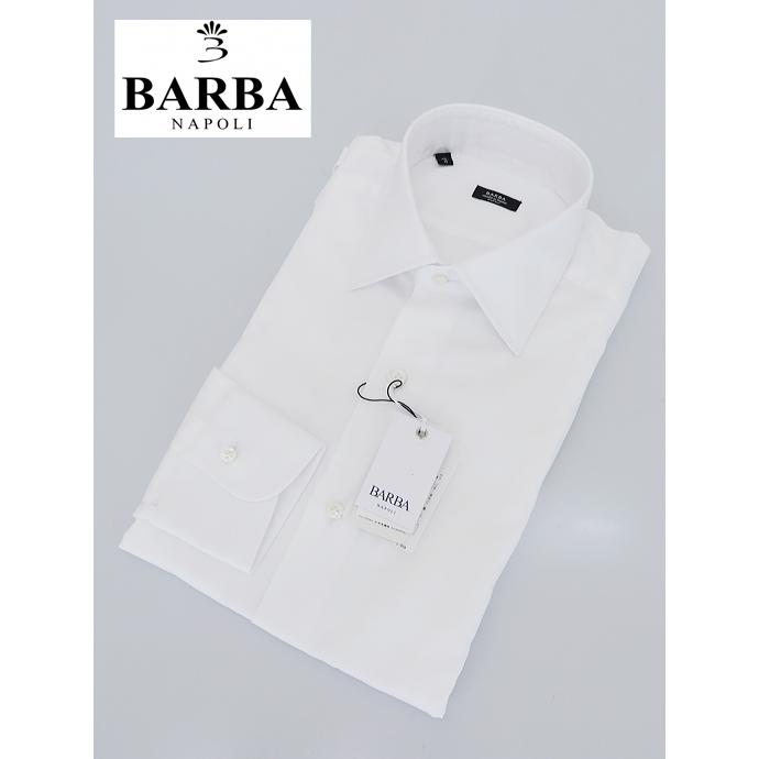 BARBA/バルバ/ドレスシャツ/セミワイドカラー/ホワイト/bar441202 | BARBA