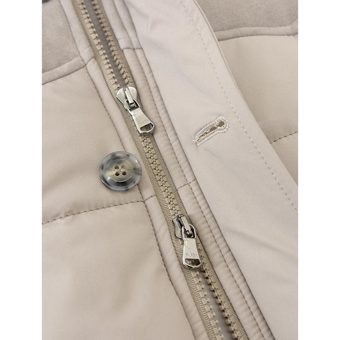 BARBA バルバ インサレーションブルゾン/ムートン×スエード×マット