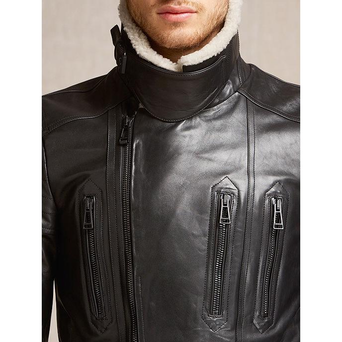 BELSTAFF/ベルスタッフ/ムートンレザーライダースジャケット/Falmouth