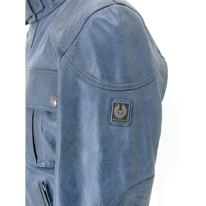 イタリア製 Belstaff ベルスタッフライダース レザージャケット青ビラッピ イタリア製 Belstaff ベルスタッフライダース レザージャケット